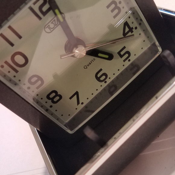 Vintage TUZAJ Travel Alarm Clock, Mechanical, Work retro night stand decor - Picture 3 of 8